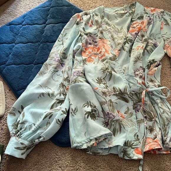 Nanette lepore wrap blouse small - Picture 2 of 8